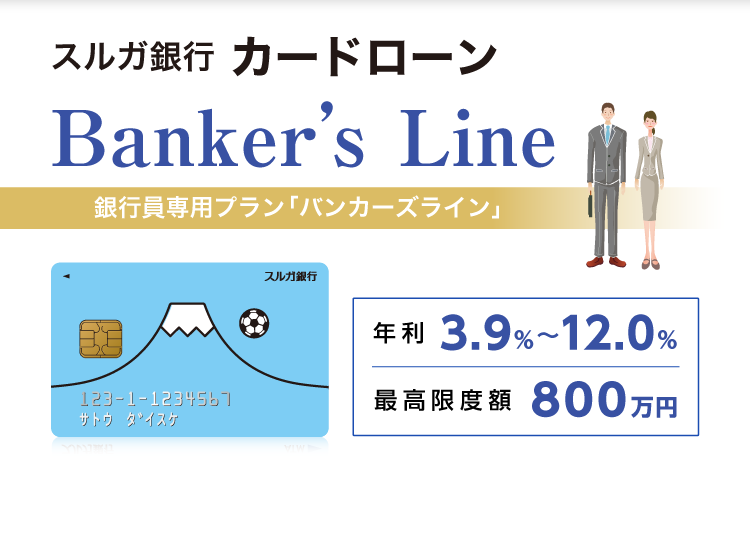 スルガ銀行カードローン　銀行員専用プラン「バンカーズライン」