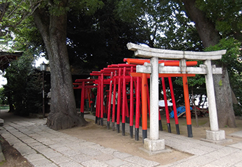 朱塗りの鳥居