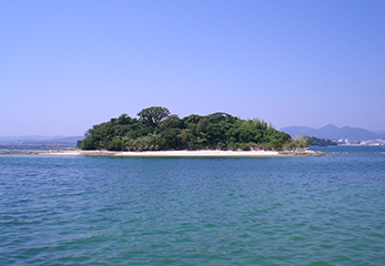 小鞠山（こまりやま）島全景