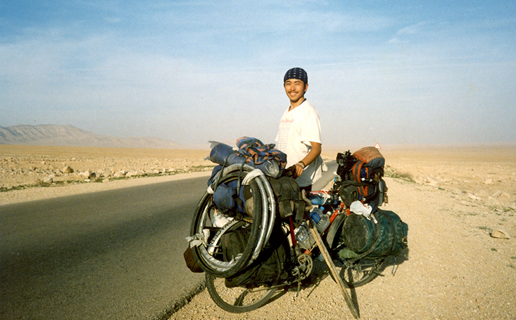 自転車旅行の様子