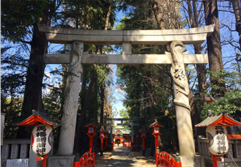 馬橋稲荷神社 二の鳥居、「龍の鳥居」