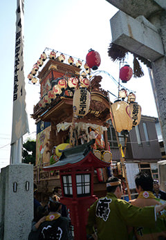 川越八幡宮からの山車・神輿