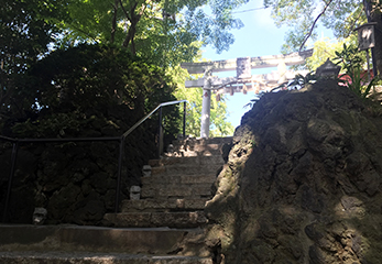 多摩川浅間神社 階段