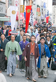 幕末の志士・奇兵隊パレード