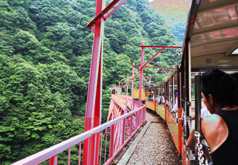 黒部峡谷トロッコ電車 鉄橋