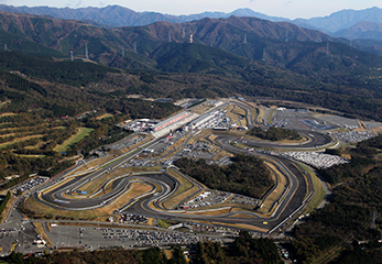 上空から見たレーシングコース。