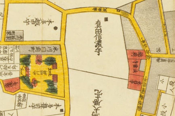 古地図 赤坂絵図