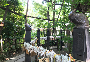 稲毛神社 十二支のブロンズ像