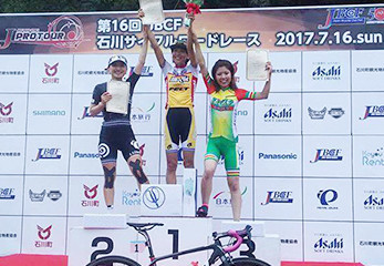 JBCF石川サイクルロードレース3位入賞