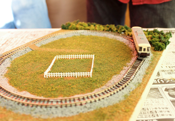 完成した鉄道模型