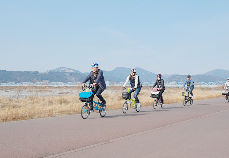 大井川の河川敷