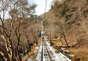 高尾山のケーブルカー