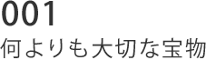 001 何よりも大切な宝物