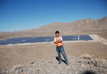 アメリカ勤務時に手がけた太陽光発電所