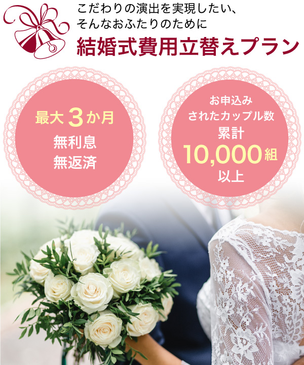 結婚式費用立替えプラン