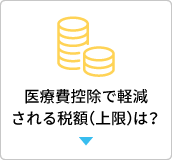 医療費控除で軽減される税額（上限）は？