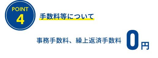 POINT4 手数料等について