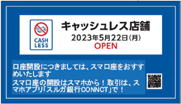 沼津駅支店に掲示予定のご案内イメージ